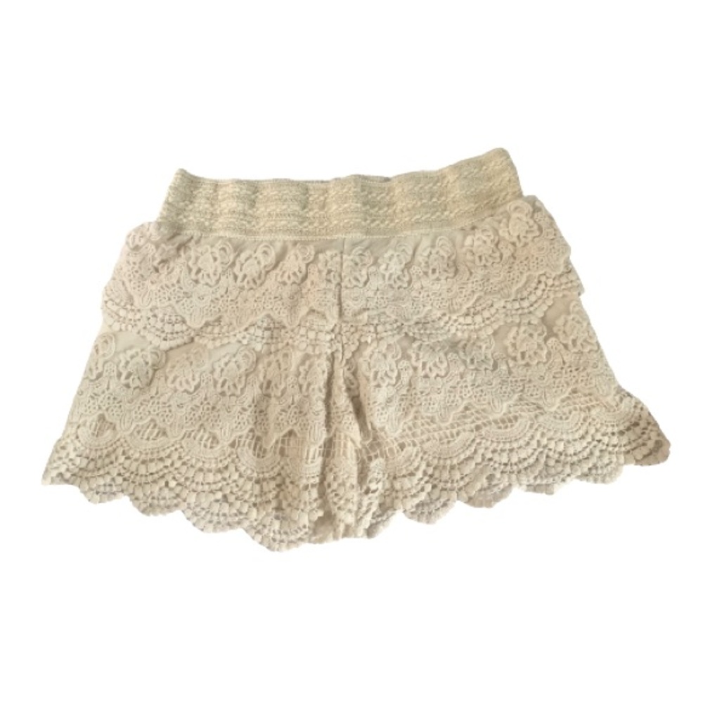 High Waisted Lace Shorts